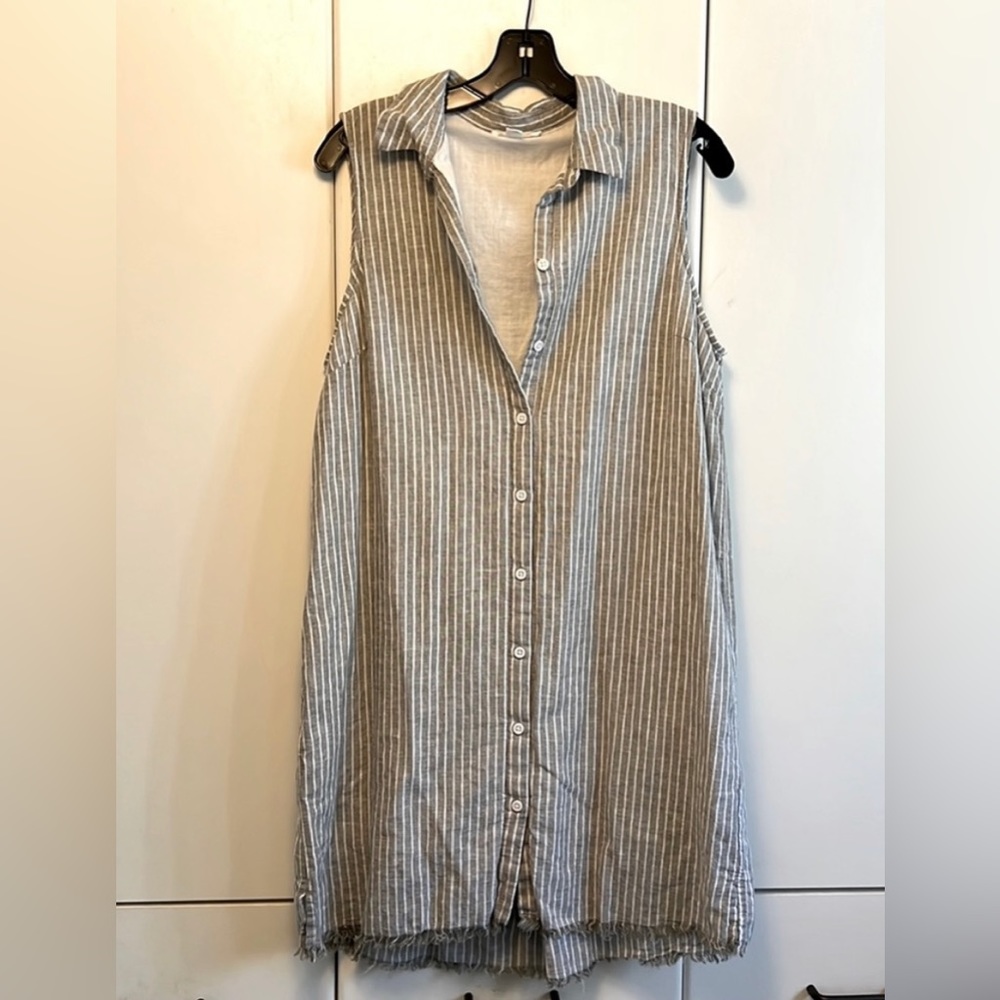Beachy Lined Cotton Dress